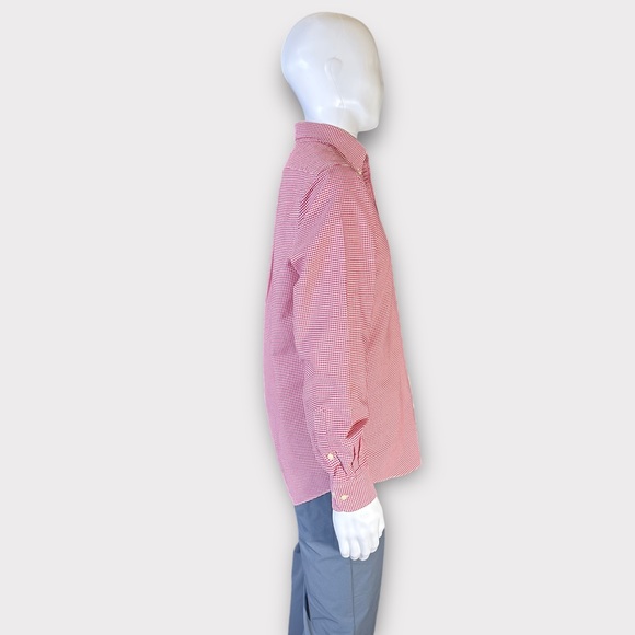 IZOD Men's Advantage Performance Long Sleeve Button Down Gingham Shirt - Picture 3 of 10